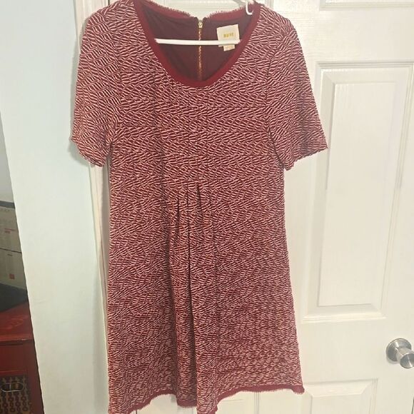 Maeve Red and White Striped Dress - Picture 1 of 6